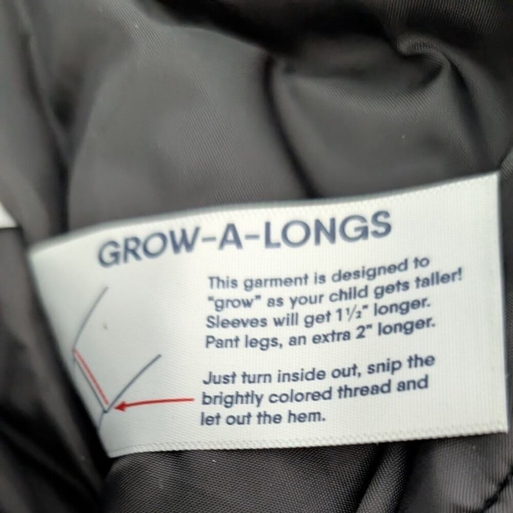 Lands End Snow Bibs‎ Kids Size 2 Squall Waterproof Insulated Iron Knee Overalls - Picture 8 of 11